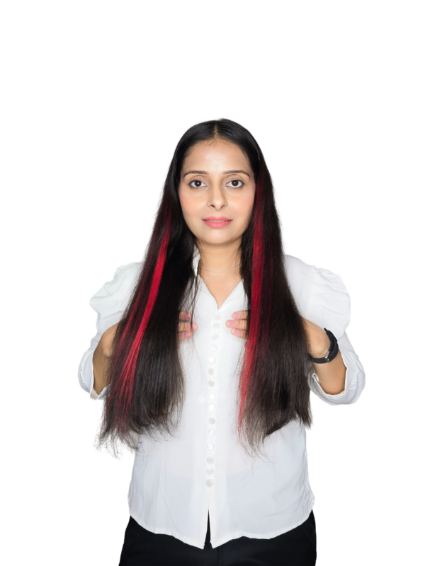 Normal Clip‑in Human Hair Streaks – 100% Human Hair