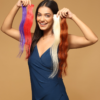Invisible Clip‑in Human Hair Streaks – Premium Highlight Extensions