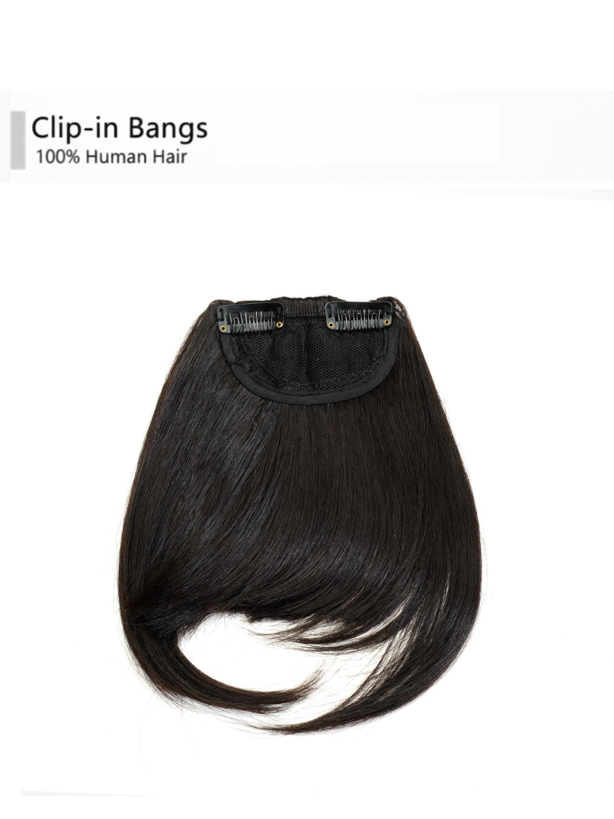 Clip‑in Bangs – 100% Human Hair