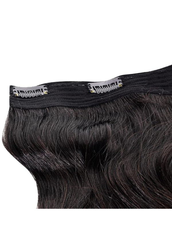 Invisible Side Patch (2‑Clip) – 100% Human Hair