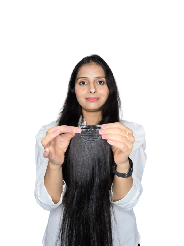 Normal Side Patch – 2 Clip (100% Human Hair)