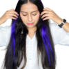 Invisible Clip‑in Human Hair Streaks – Premium Highlight Extensions